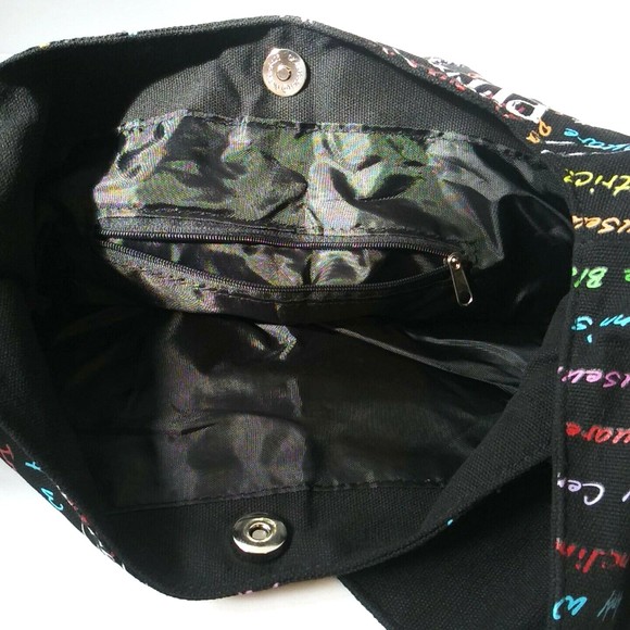 NWOT Crossbody Tote Shoulder Bag with City of Pittsburgh PA City Attractions - Picture 4 of 6